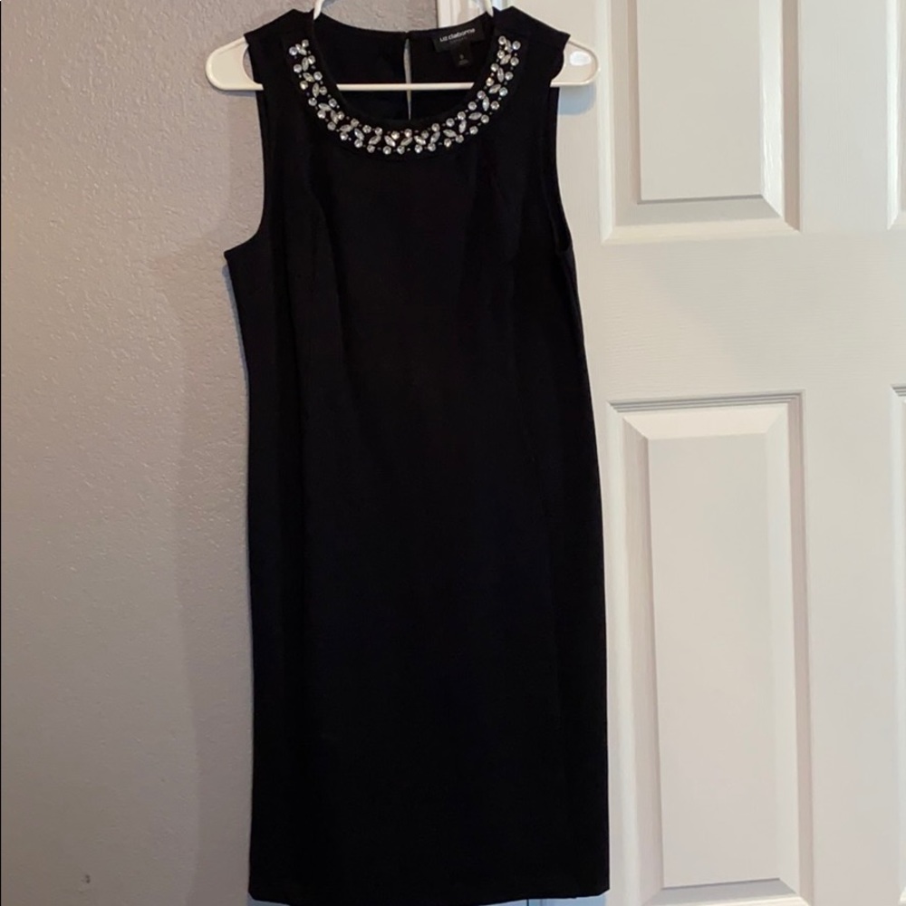 Black sheath dress